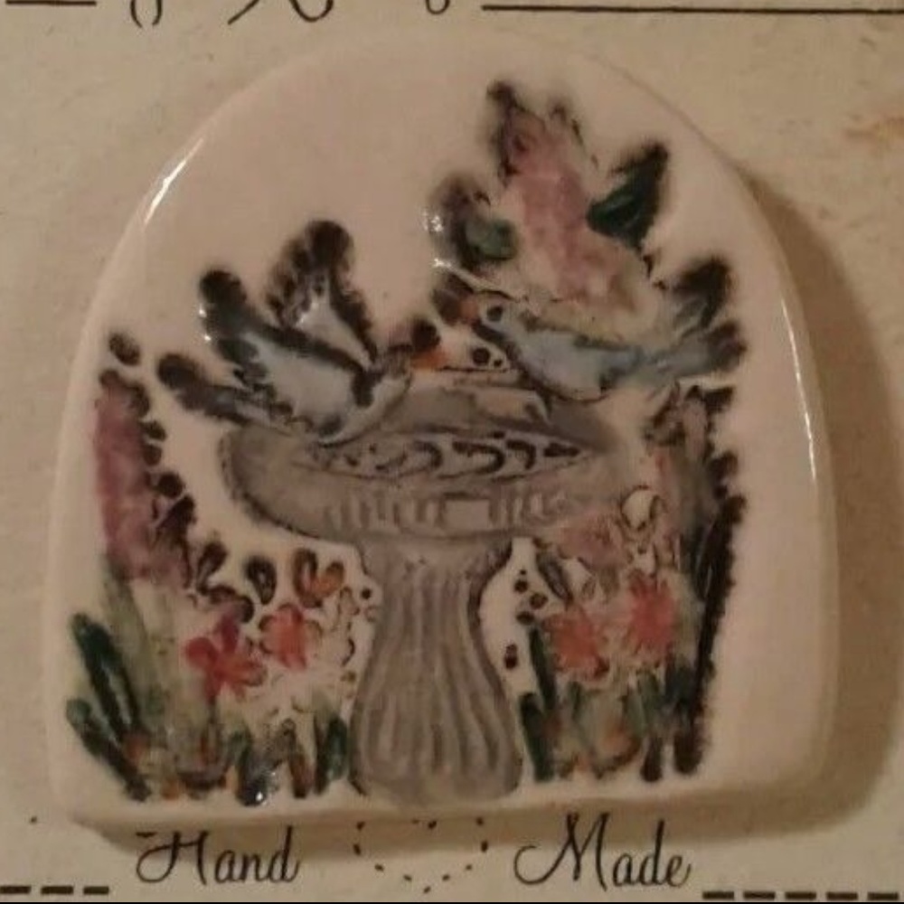 Klassy Klayworks Hand Made Clay Birds Pin